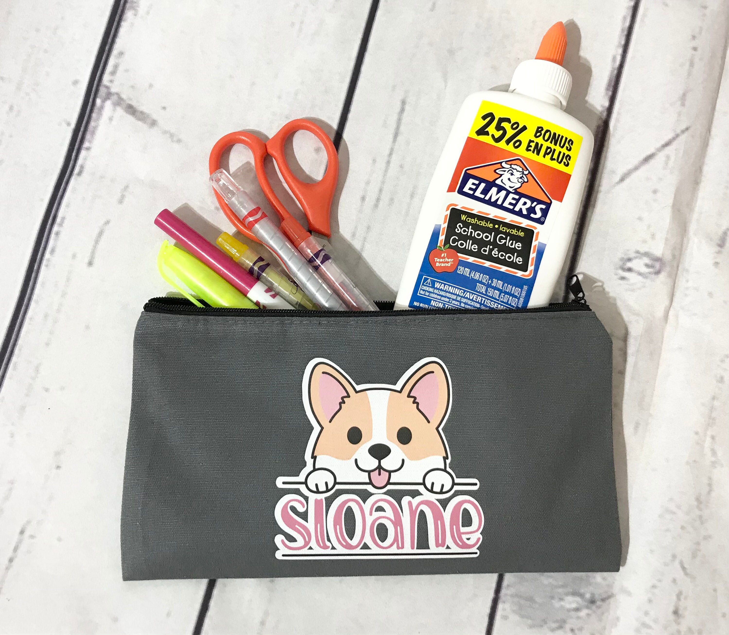 corgi pencil case