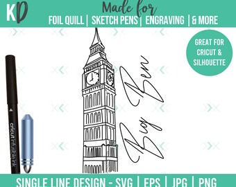 Big Ben Line Drawing - Etsy