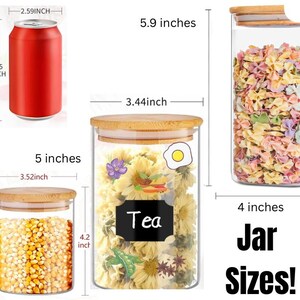 Funny Glass Candy Jar with Bamboo Lid: Candy Bowl image 8