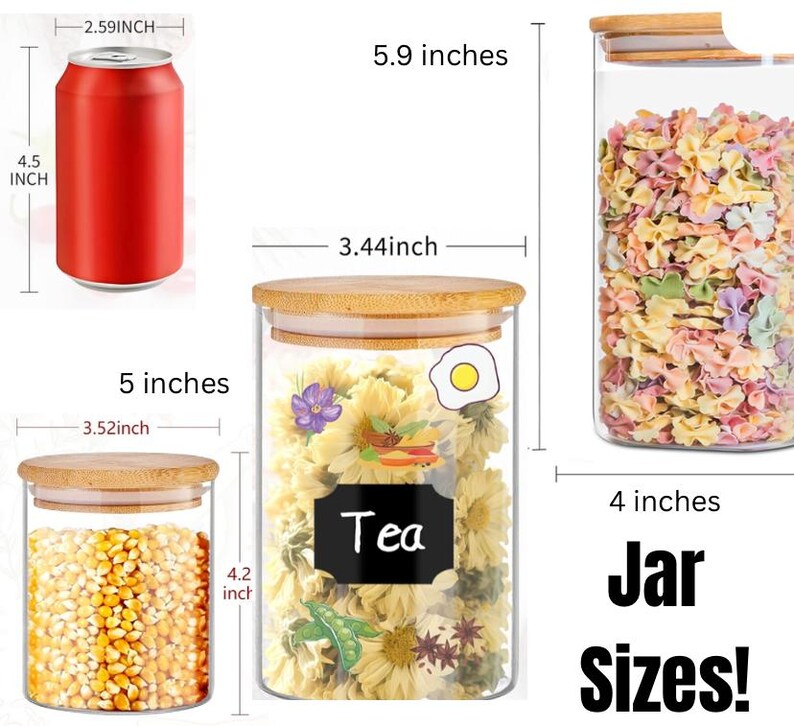 Funny Glass Candy Jar with Bamboo Lid: Candy Bowl image 8