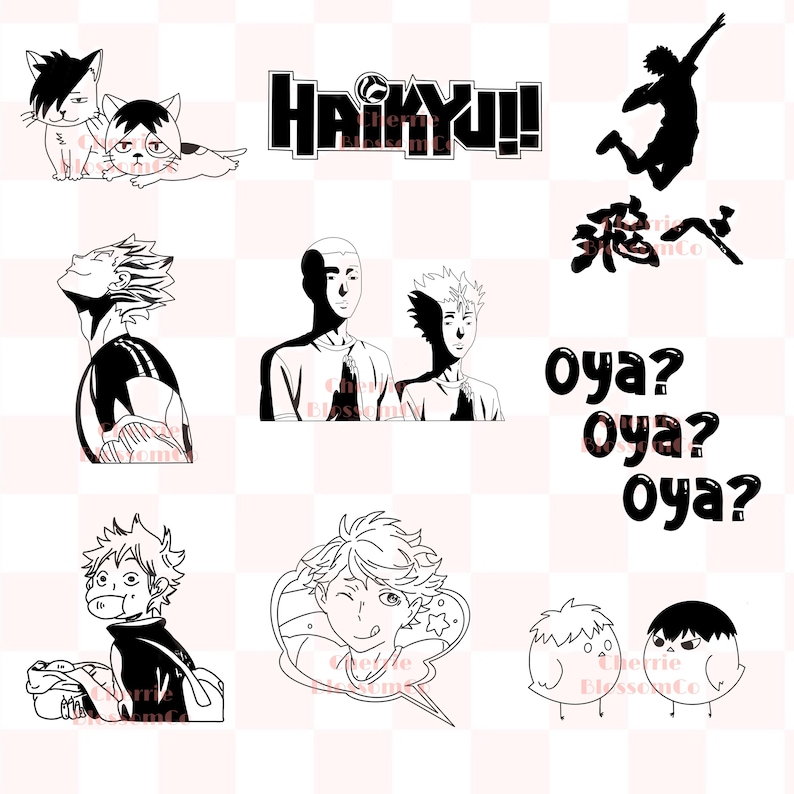 Download Haikyuu SVG Pack 9 Designs | Etsy