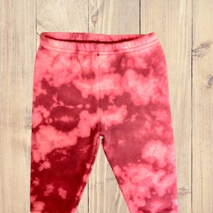 Tie Dye Kids sweat pants burgundy