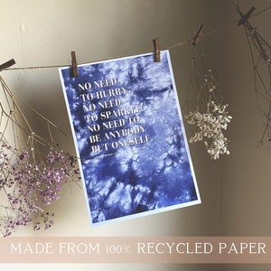 Virginia Woolf Feminist Quote Literary Art Print |  A4 Wall Decor Poster | Perfect Book Lover Gift | 100% Recycled + Sustainable
