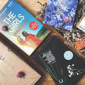 Sustainable + Gorgeous Pre-loved Book Lover Gift Box | The Girls - Emma Cline | Literary Postcard (choose a design) |