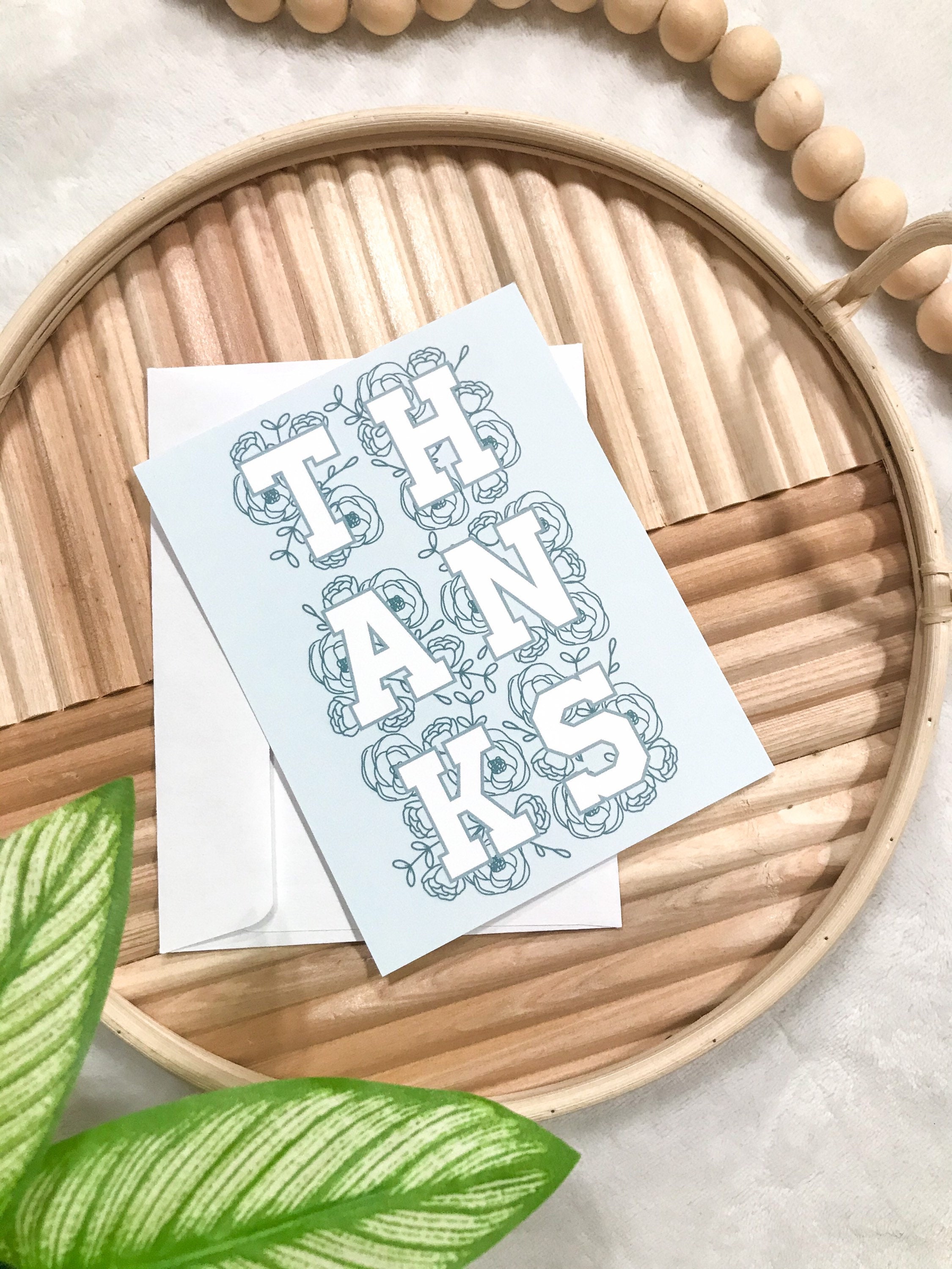 5 PACK Thank You Cards / Card Bundle Pack / Thanks Floral Etsy