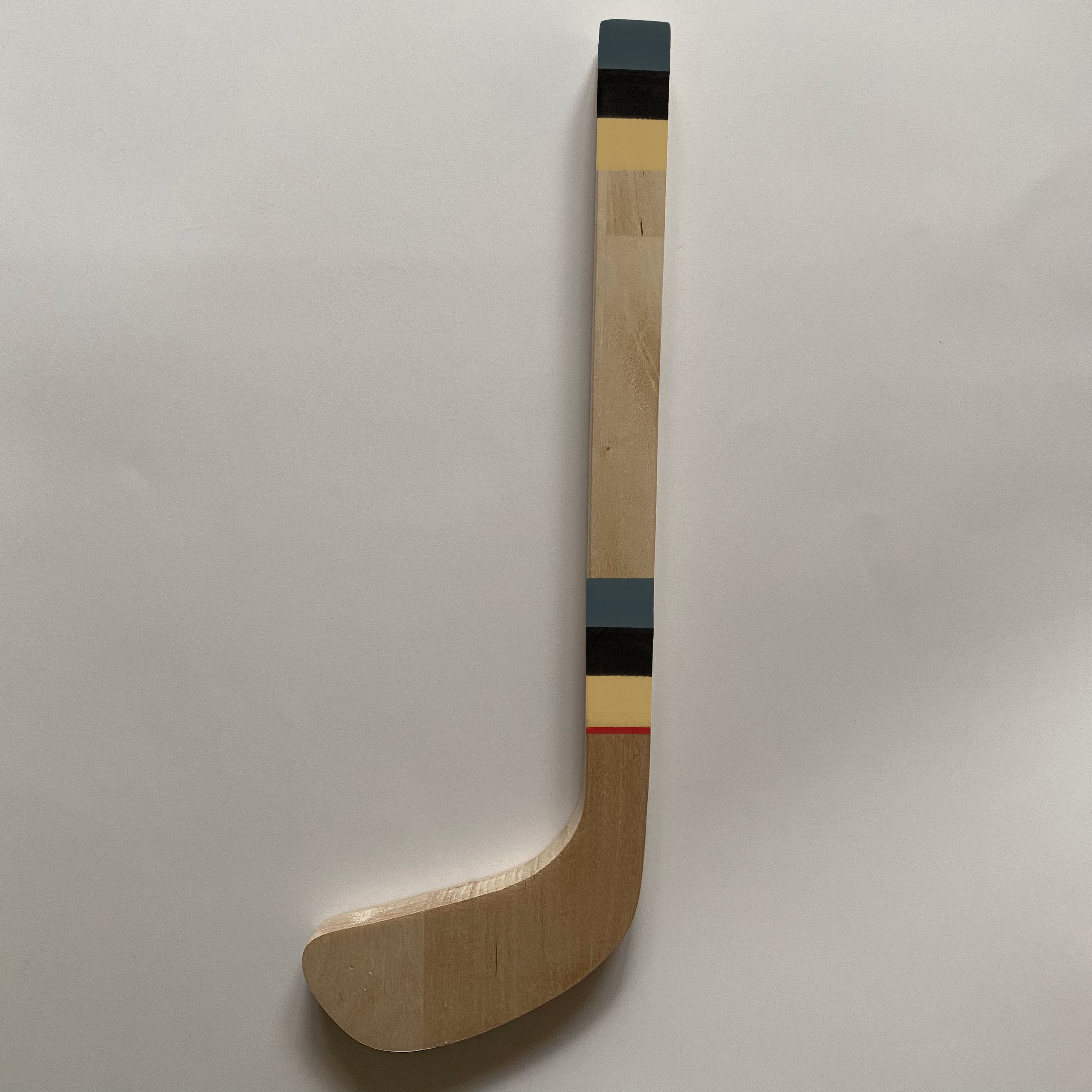 Decorative wooden ice hockey stick inspired by Las Vegas Etsy