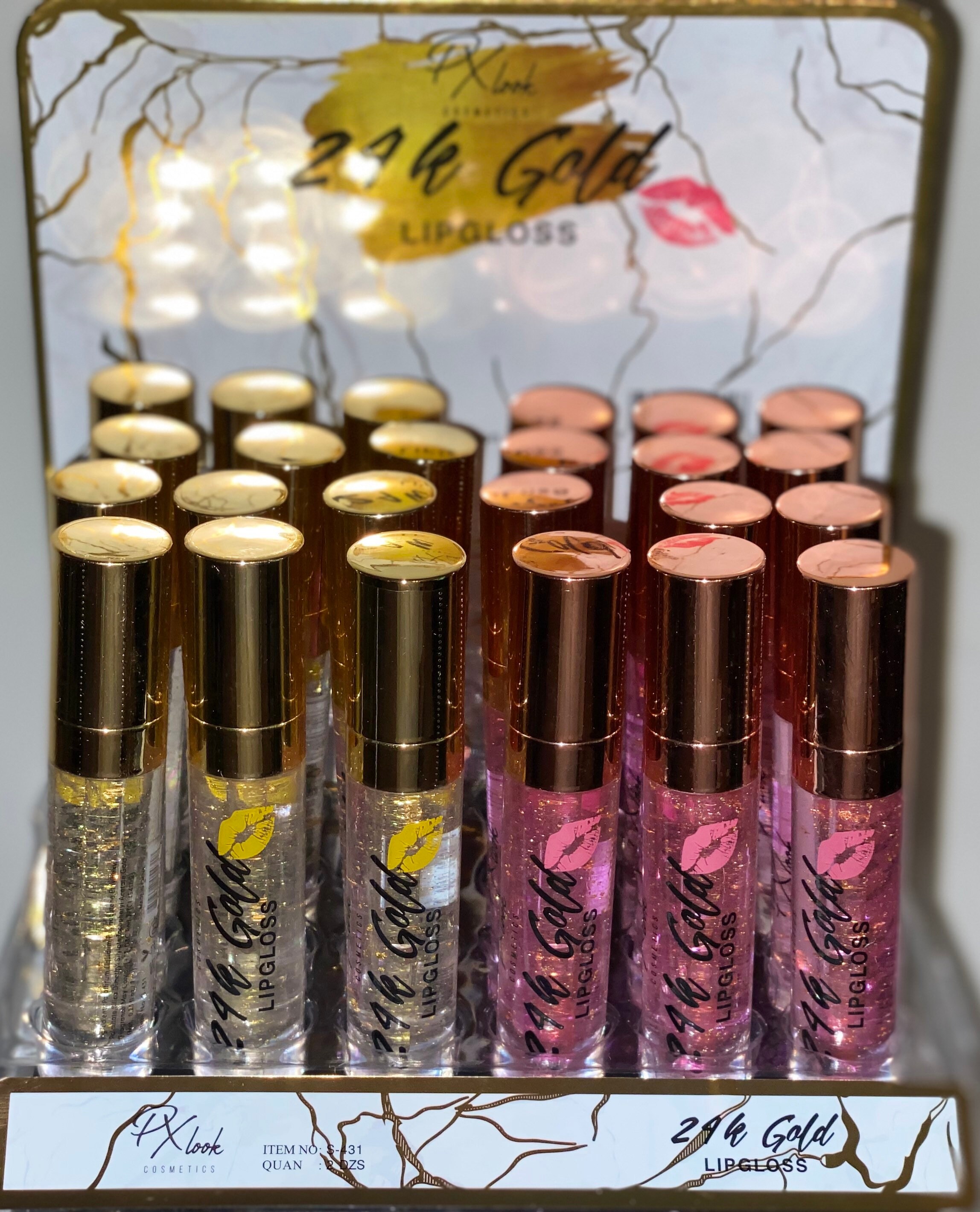 24k Gold Lip Gloss Etsy