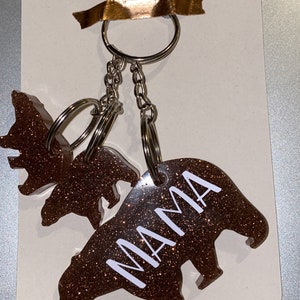 Mama Bear Keychain - Personalized Gifts For Mom