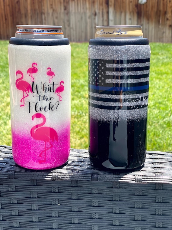 Drink Sleeve Glitter Slim Can Cooler Personalized Can Cooler Stainless Steel Can Cooler Skinny Can Cooler Drink Sleeve Glitter Slim Can Cooler Personalized Can Cooler Stainless Steel Can Cooler Skinny Can Cooler