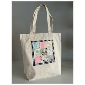 Boho Floral Canvas Tote Bag, Patchwork Bag, Eco Friendly Totes, organic totes, Daily bag, print Tote Bag, Beautiful Tote Bag, Gifts for her
