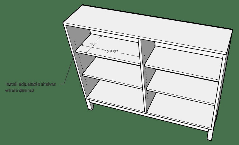 DIY Bookshelf Printable Build Plans, Digital Download, Home Improvement ...