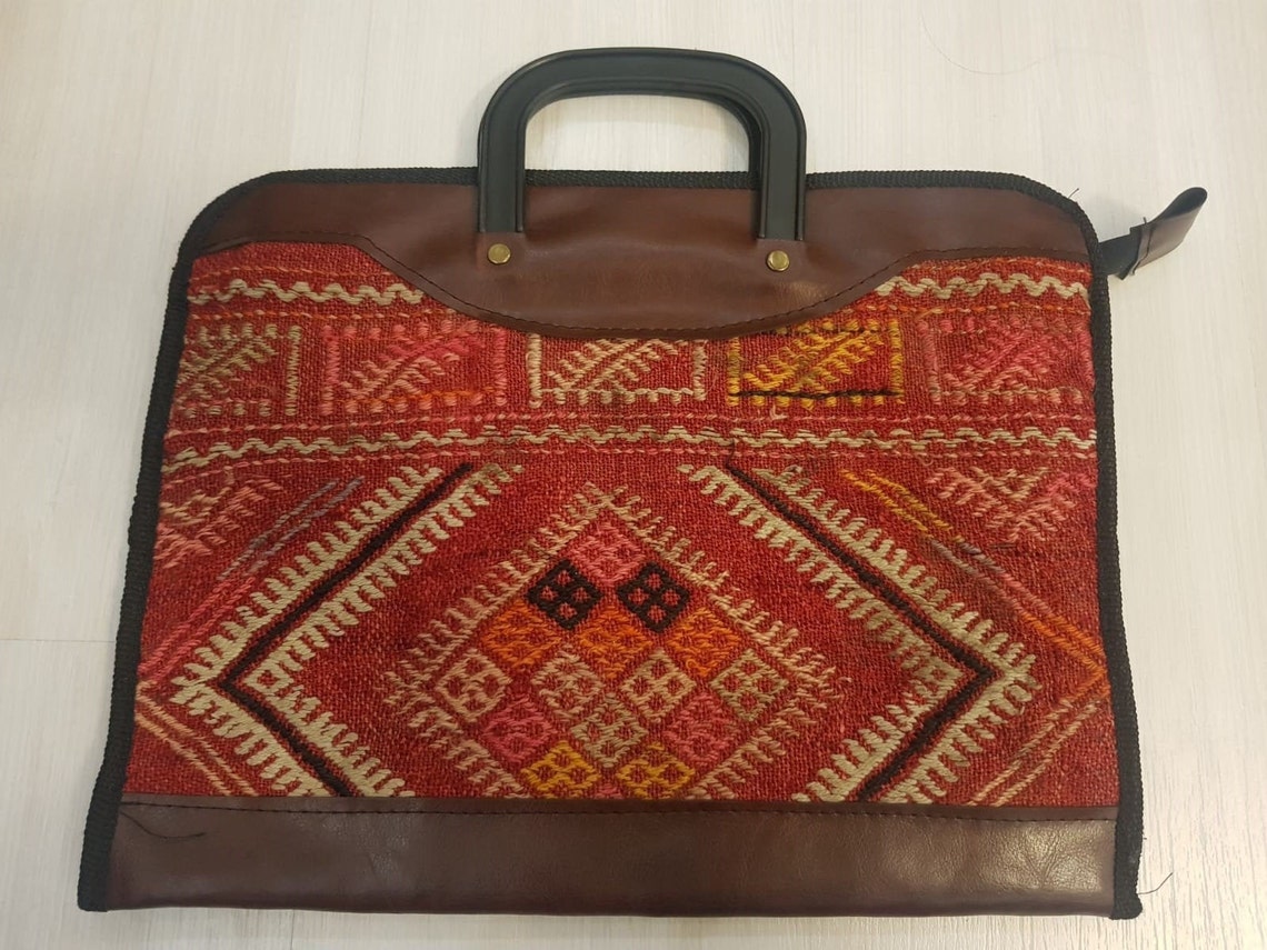 Vintage Handmade Original Rug Bag Etsy