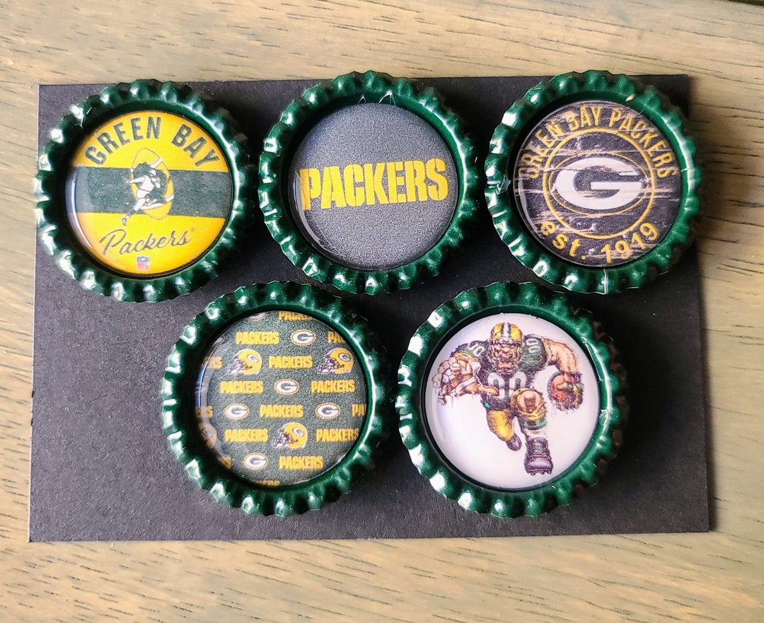 Green Bay Packers NFL Bottlecap Refrigerator Office Filing Etsy