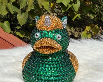 Pato unicornio brillante y reluciente