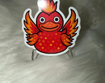 Pegatina del pato fénix - Grande