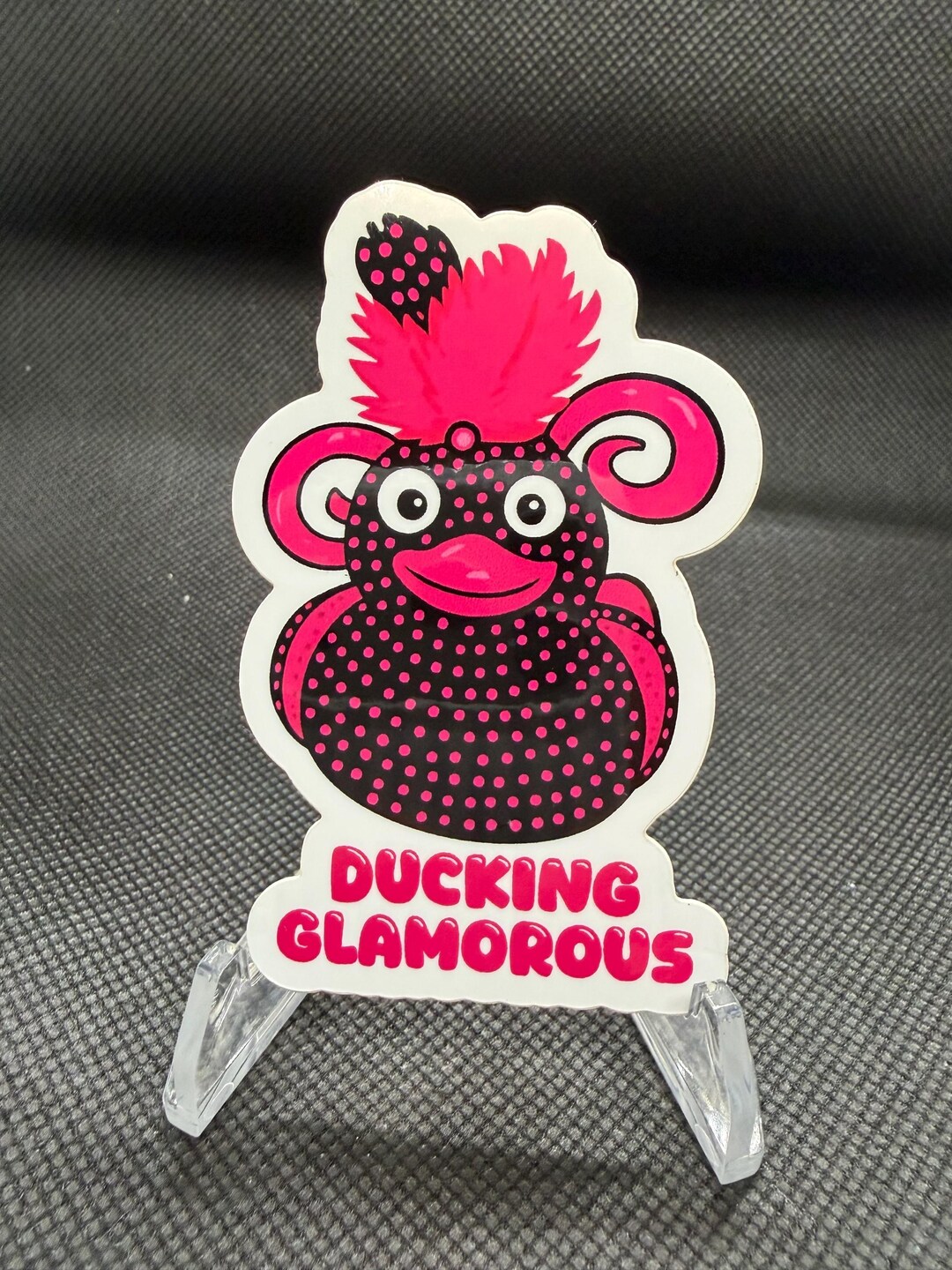 Ducking Glamorous Duck Sticker - Etsy