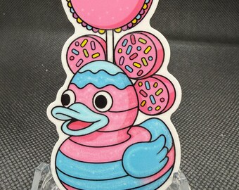 Pegatina de pato de caramelo