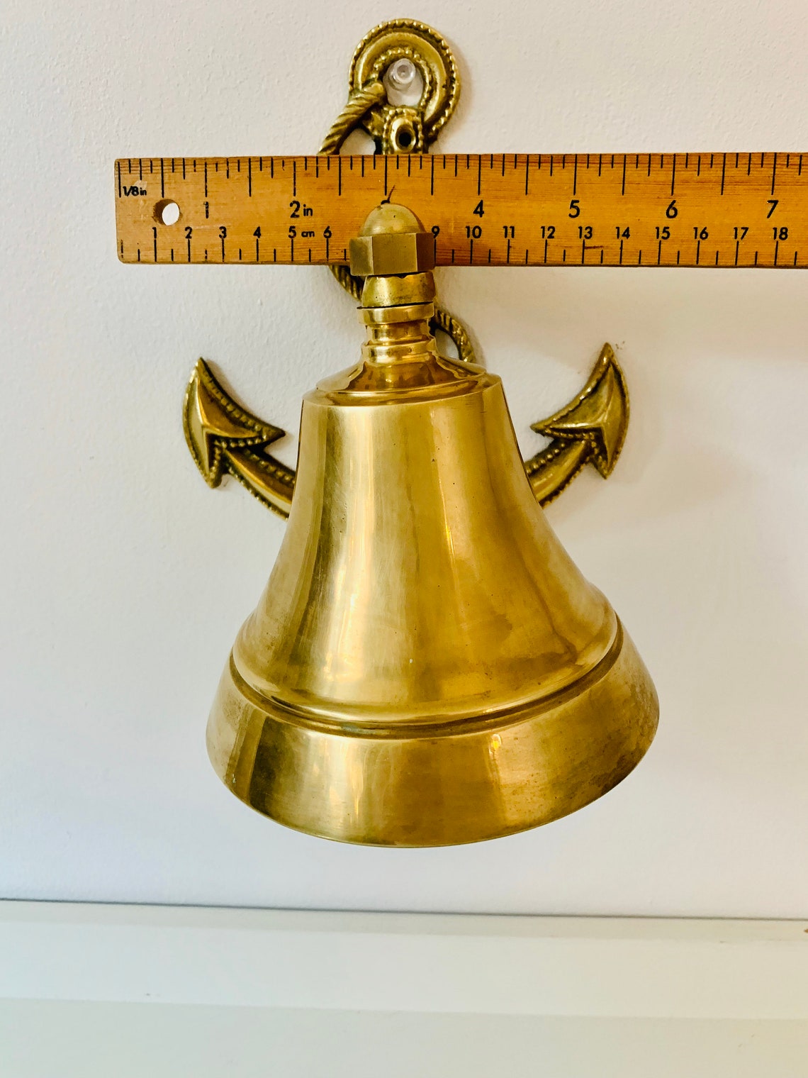 Cloche Bateau En Laiton 12,7 Cm – Décoration Murale Marin, Cadeau Maison, Noël, église