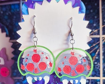 Pendientes colgantes de larvas de Metroid