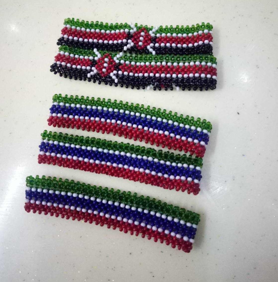 Beaded Bracelets With Flag and a Name. Etsy India