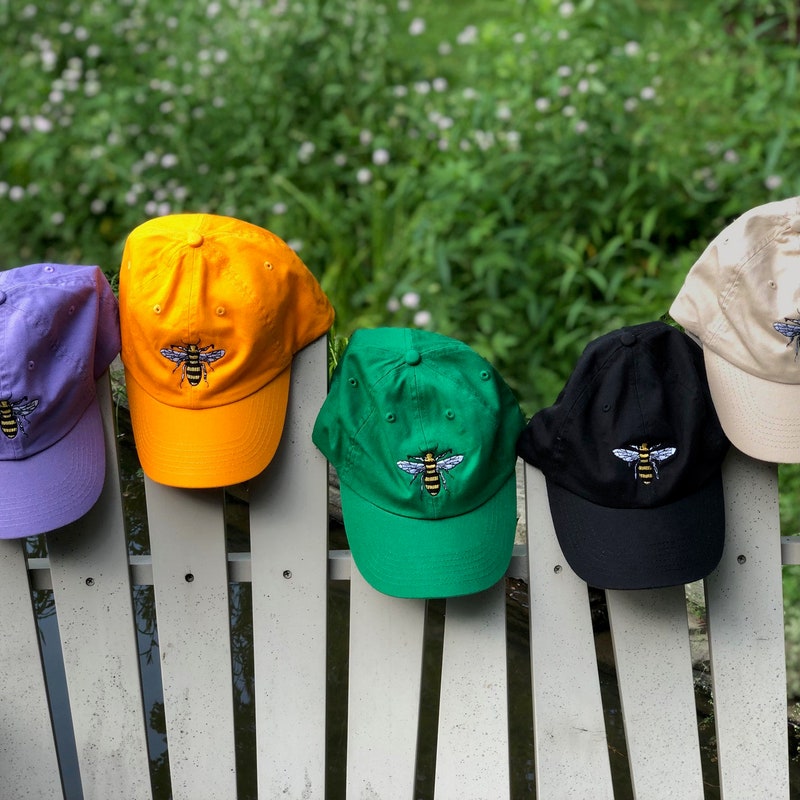 Embroidered Ball Cap Bee - Etsy
