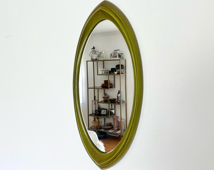 1960s Syroco Avocado Wall Mirror Tiki Surfboard Vintage Decor Etsy