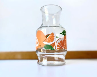 Caraffa per succo d'arancia Anchor Hocking, anni '70, brocca vintage e decanter