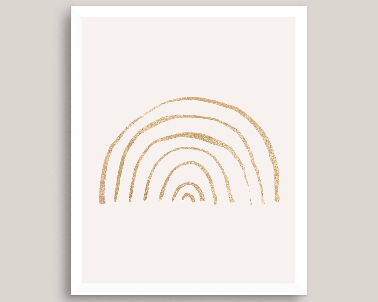 Gold Watercolor Printable Boho Art Gold Rainbow Wall Art Etsy