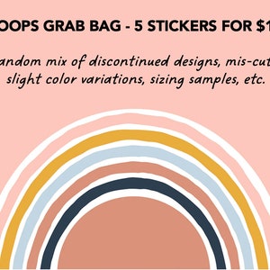 OOPS GRAB BAG - 5 Stickers for 1 Dollar