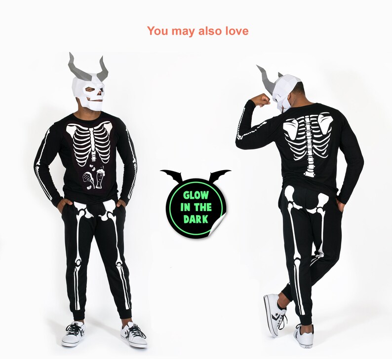 skeleton joggers mens