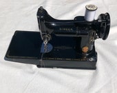 Singer Featherweight 221K Sewing Machine RED quot S quot ES172