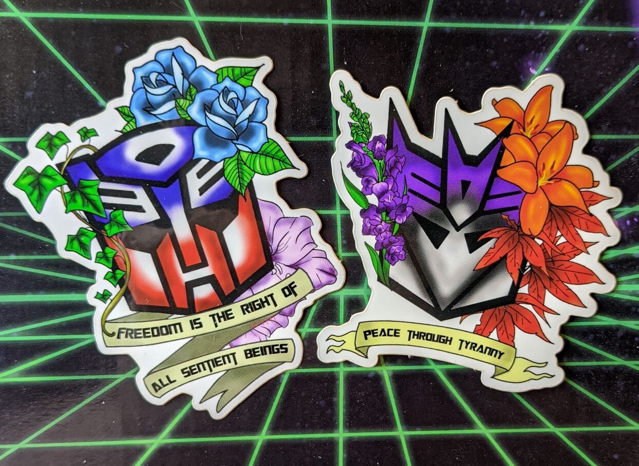 Transformers Autobot Decepticon Tattoo Style Gloss Etsy