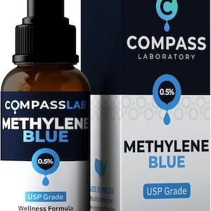 Błękit metylenowy 0,5% Compass Laboratory | Klasa USP | Butelka szklana 50 ml