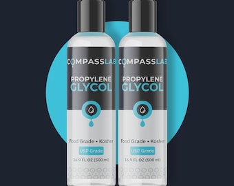 Propylene Glycol 2 Pack, 500mL by Compass Laboratory