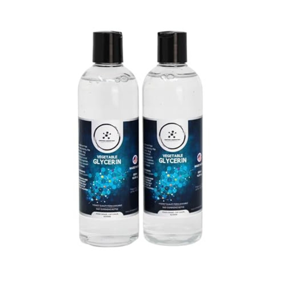 Pack De 2 Botellas De Propilenglicol USP Grado Alimenticio Y Kosher – 500 Ml Cada Una, Ideal Para Cosméticos Y Alimentos