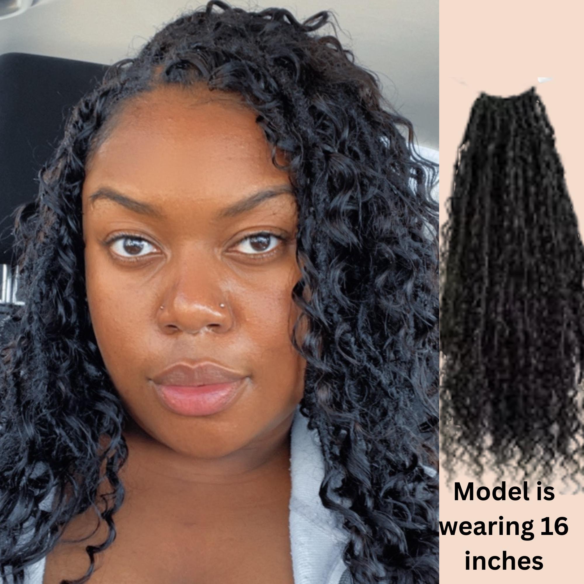 Custom Handmade Women Boho Crochet Braid Extensions 100 Percent Human ...