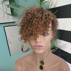 Women&quot;s Curly Hair Topper With Bangs,Clip In,Natural Look, Wavy Extensions ,Fashion Hair , Synthetic Wigs