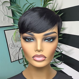 Real Human Hair Topper, Natural Black, Clip in Hair ,Natural Hair Extensions