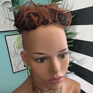 Synthetic Clip In Messy Bun Hair Piece, Voluminous Wig
