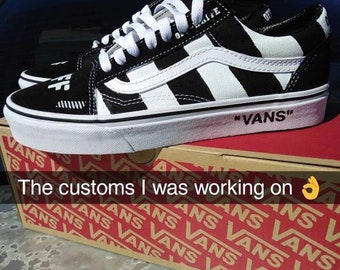 custom shoes off white