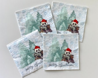 Rice paper decoupage arm100024 napkin vintage Santa Christmas Decoupage supplies