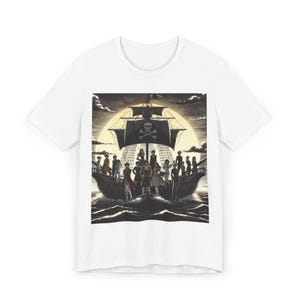 Vintage Pirate T-Shirt, Nautical Adventure Shirt, Unisex Pirate Tee, Sea Lover Gift, Retro Pirate Crew Top, Perfect for Summer