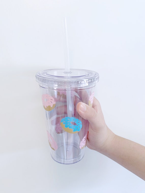 Personalized Acrylic Tumbler With Straw 16 Oz. or 32 Oz. 