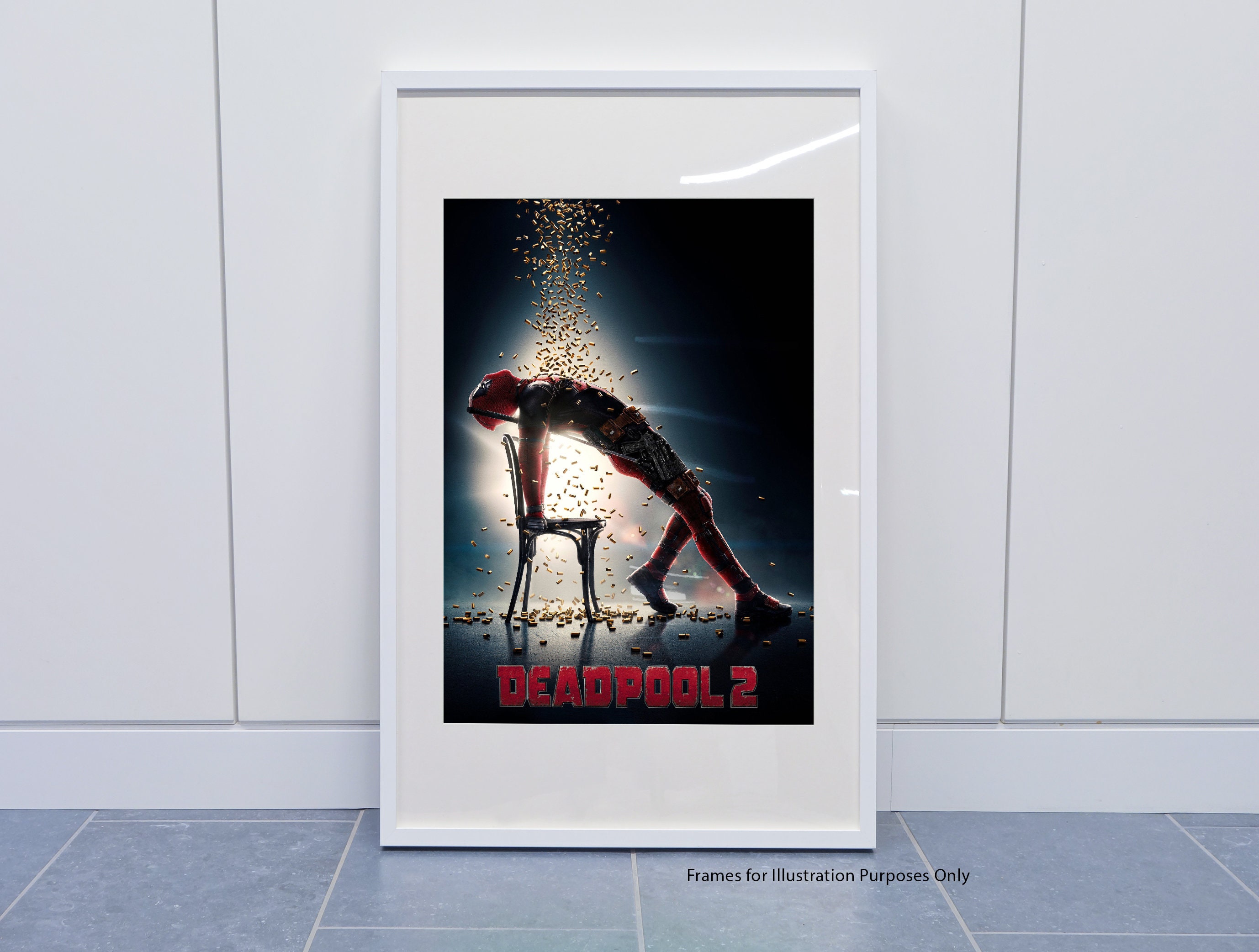 Art Print Promo Poster DEADPOOL 3 Ryan Reynolds MARVEL Film Gift Wall Decor  2024