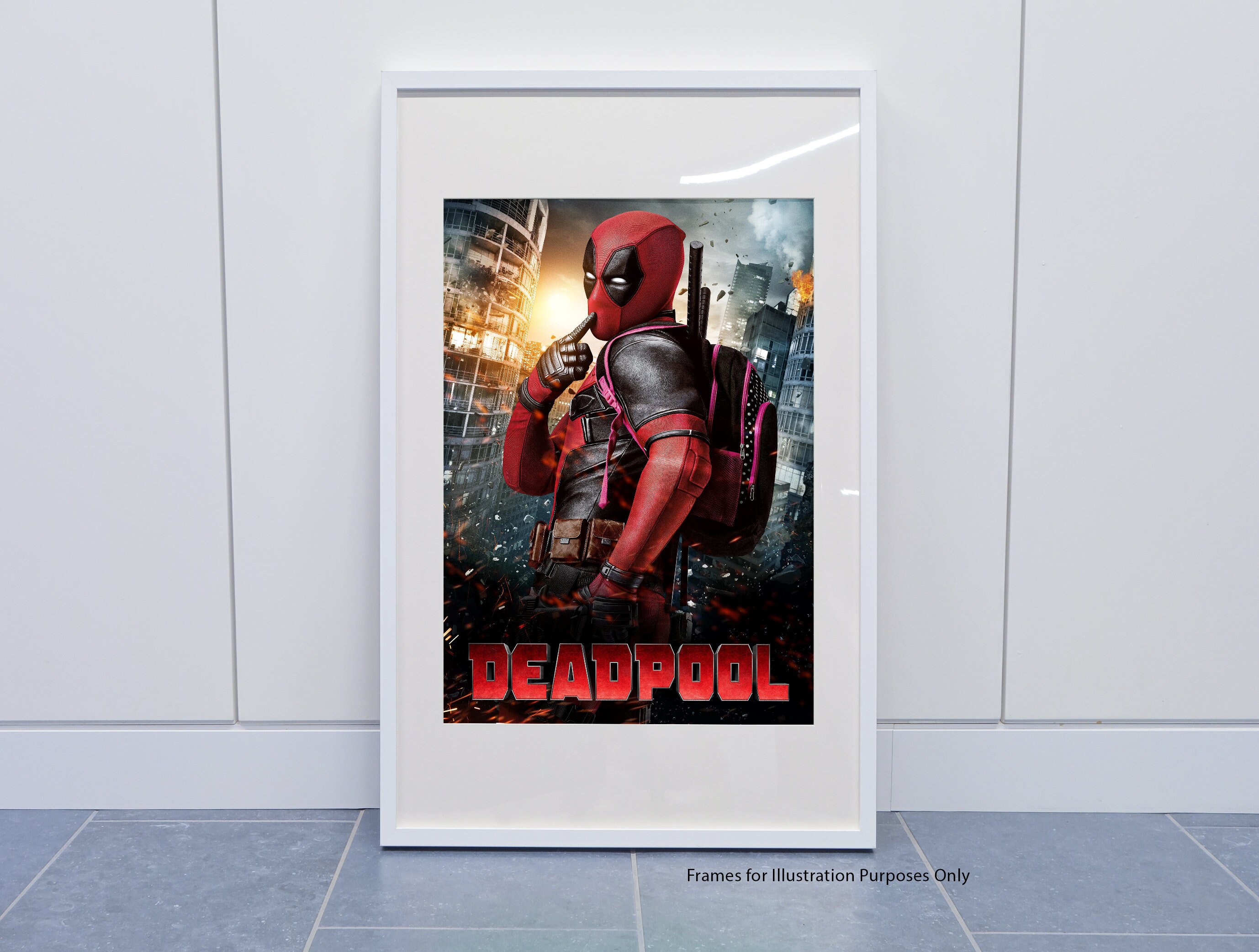 Deadpool 'chimichangas' A3 Art Print Signed Movie 