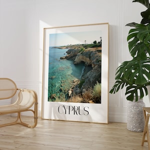 Chipre cartaz de viagem arte da parede maxi decoração para casa a4 a3 a2 a1 maxi sem moldura trabalho de arte na moda impressão