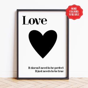 Liefde hart kaart citaat print poster kunst aan de muur a1 a2 a3 a4 a5 a6 maxi interieur ingelijste kunst werk muur kunst grappig citaat keuken