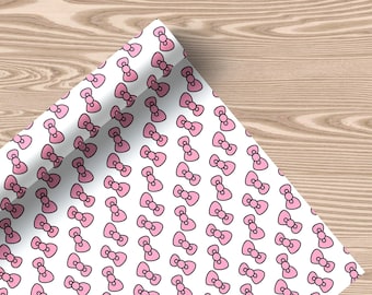 Bow Wrapping Paper Sheet – Cute Gift Wrap for Girls, Baby Shower, Birthday, Bridesmaid, Feminine Party & Kawaii Inspired Packaging