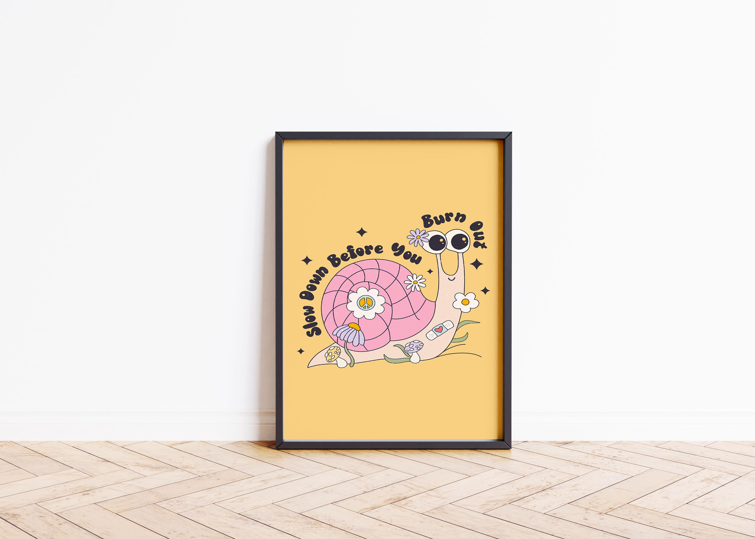 Slow Down Before You Burn Out Print Inspirational Poster Wall Art A1 A2 ...