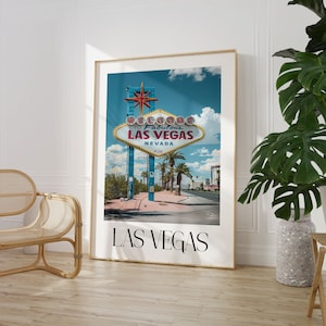 Las Vegas Reise Poster Wand Kunst Maxi Wohnkultur A4 A3 A2 A1 Maxi Ungerahmt Kunstwerk Trendy Fashion Print